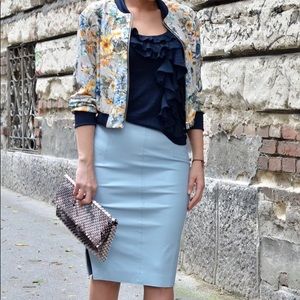 EUC Zara Floral Bomber, vintage style print